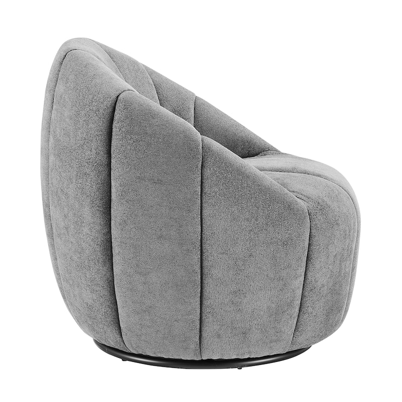 Art Leon Modern Swivel Barrel Chair