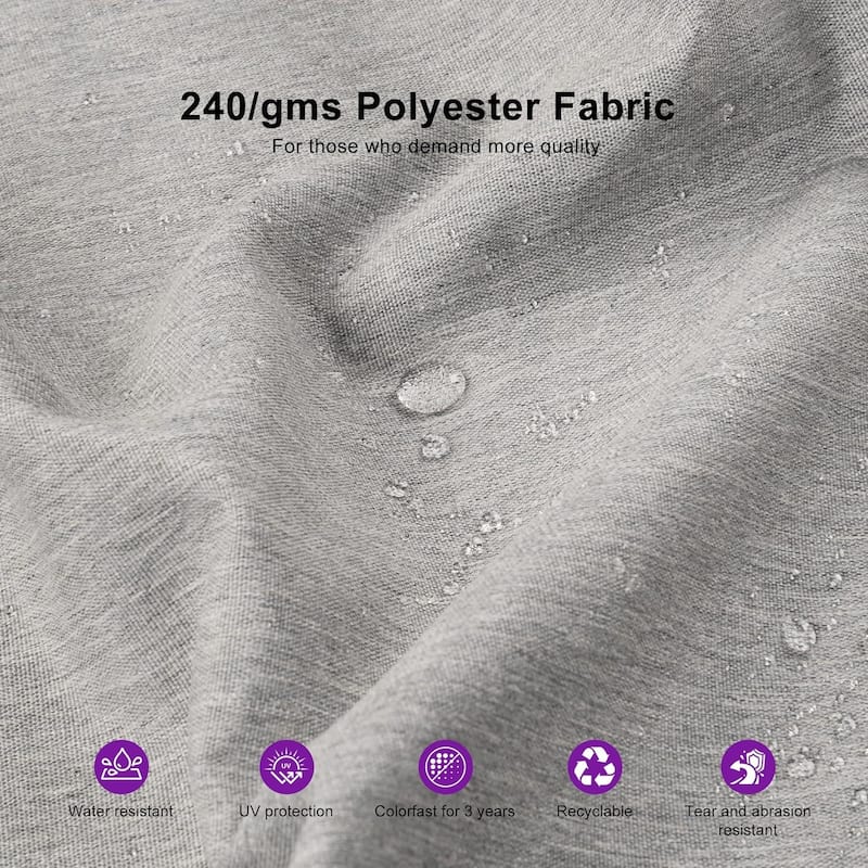 PURPLE LEAF Stylish UV50+ Fade Resistant Patio Cantilever Umbrella With Base