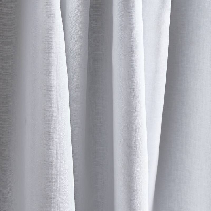 Martha Stewart Lido Linen Back Tab Curtain Panel Pair