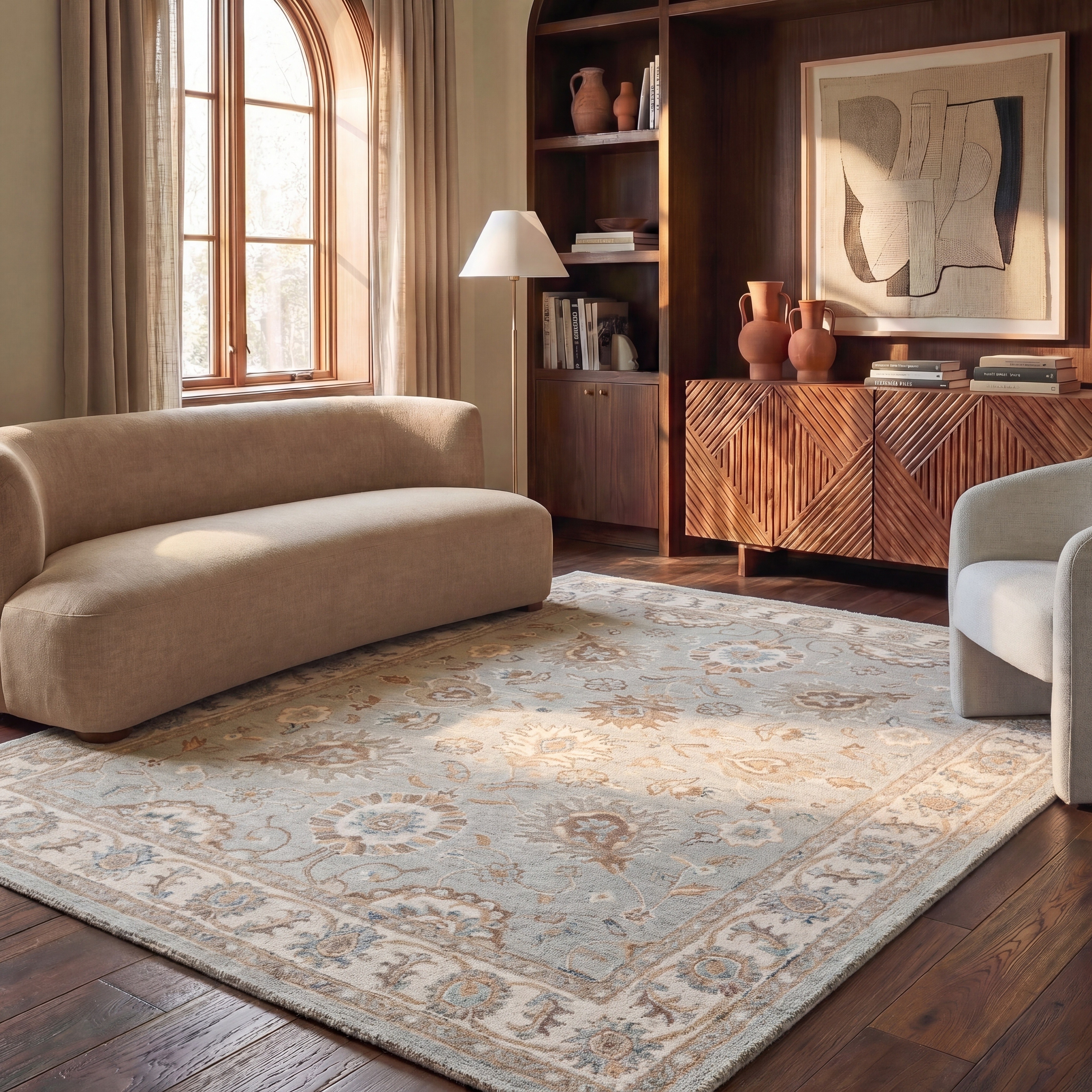 SAFAVIEH Handmade Blossom Riki Modern Floral Wool Rug
