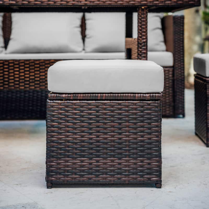 Empyrean 7-Piece Outdoor Wicker Patio Dining Set