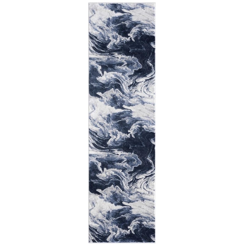 Luxe Weavers Marble Abstract Clouds Swirl Area Rug
