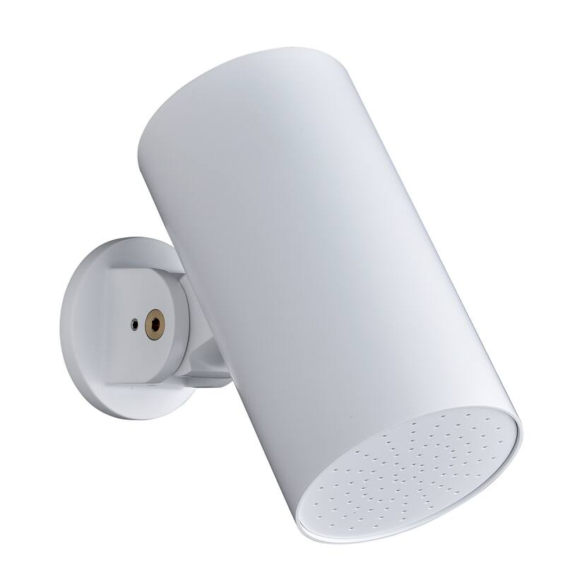 Wall-mounted adjustable showerhead - Round-rainfall - White