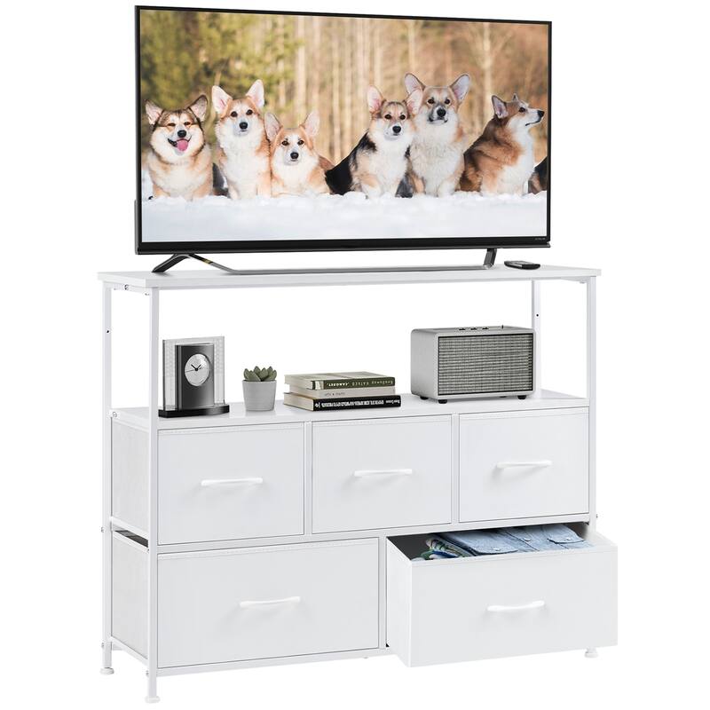 Closet Fabric Dresser with Metal Frame