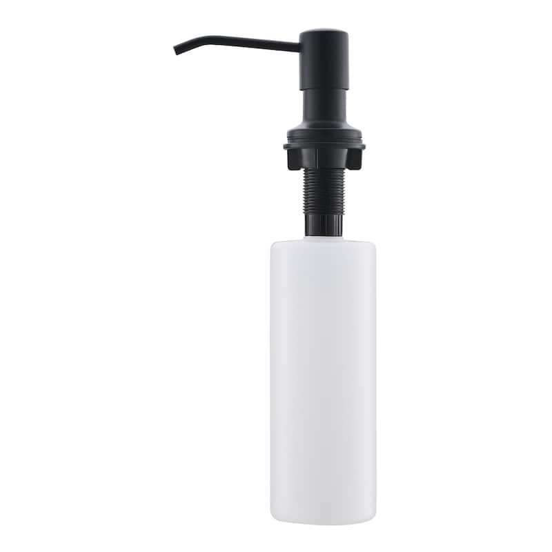Modern Stainless Steel Kitchen Soap Dispenser - Black