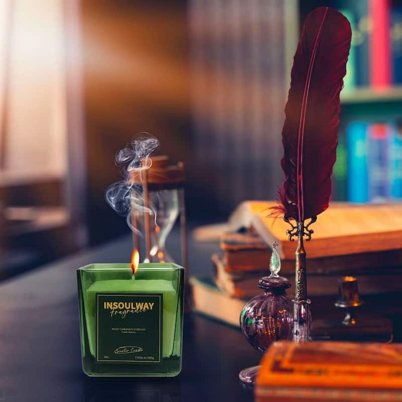 8oz Fancy Cardamon Scented Fancy Candle in Glass Jar
