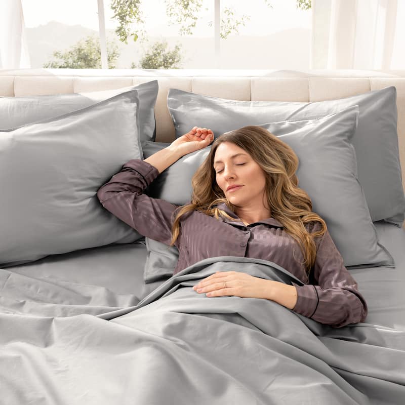 Bare Home Organic Cotton Sheet Set - Silky Smooth Sateen Weave