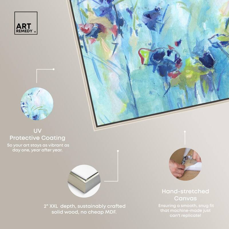 Heavenly Blue I Canvas by Art Remedy