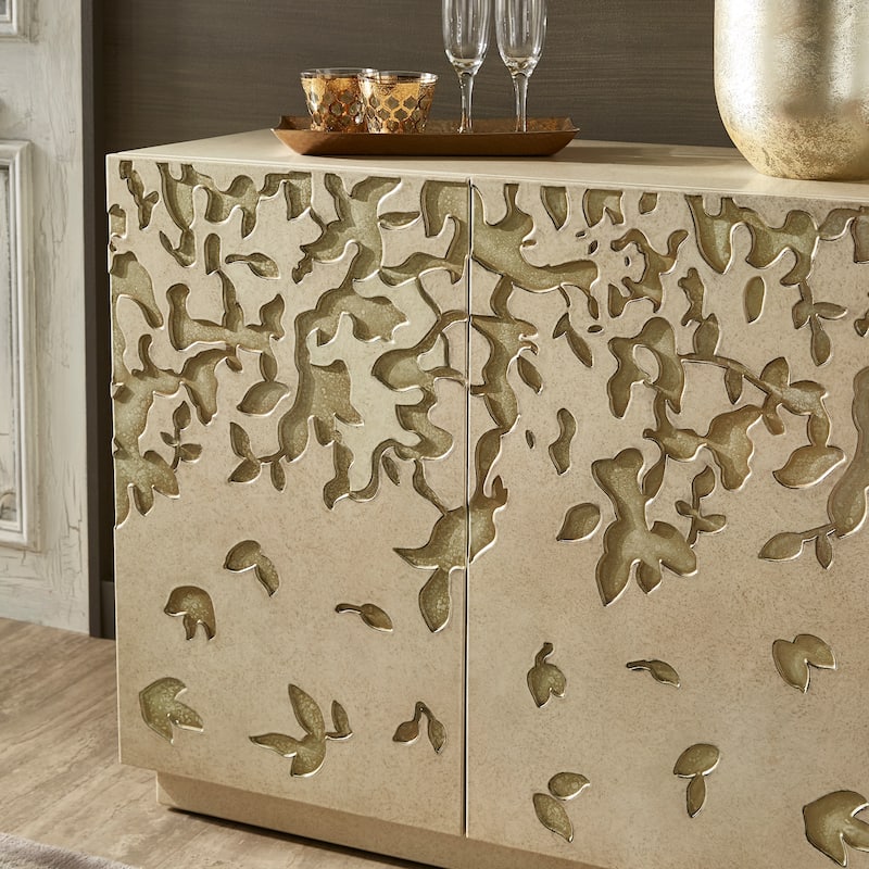 Emiri 35" Wide 2-Door Hand-Painted Accent Cabinet by iNSPIRE Q Bold
