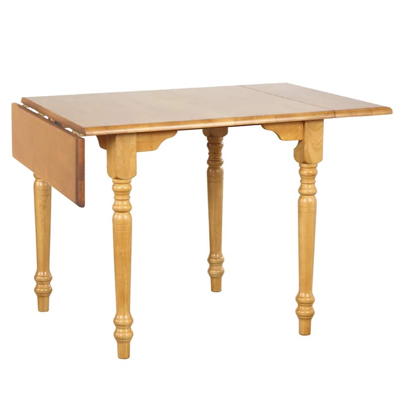 Extendable Dining Set - 34-48" Rectangular Table with 2 Retro Chairs - Light Oak Wood