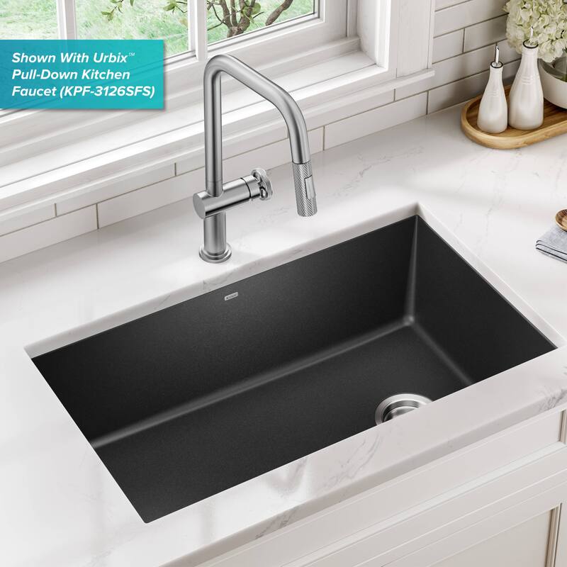 KRAUS Forteza Granite 32 inch 1-Bowl Undermount Kitchen Sink