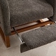 preview thumbnail 29 of 59, Mid-Century Modern Nursery Rocking Armchair Glider Rocker With Retractable Footrest For Living Room