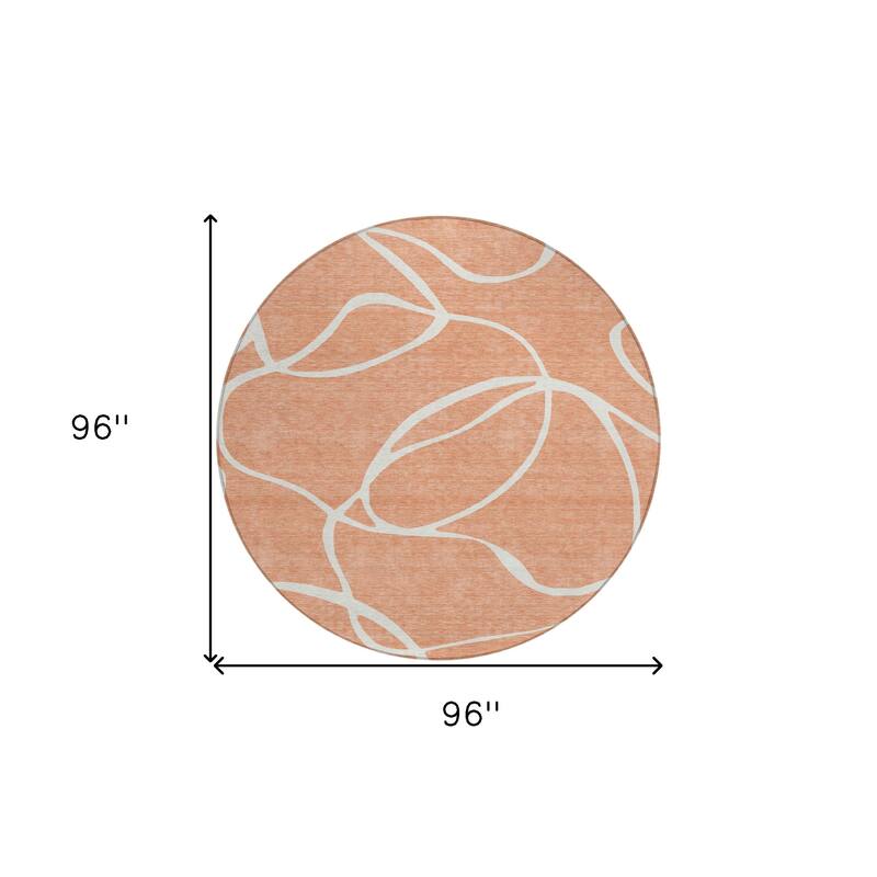 HomeRoots Abstract Transitional Rectangle Outdoor Rug