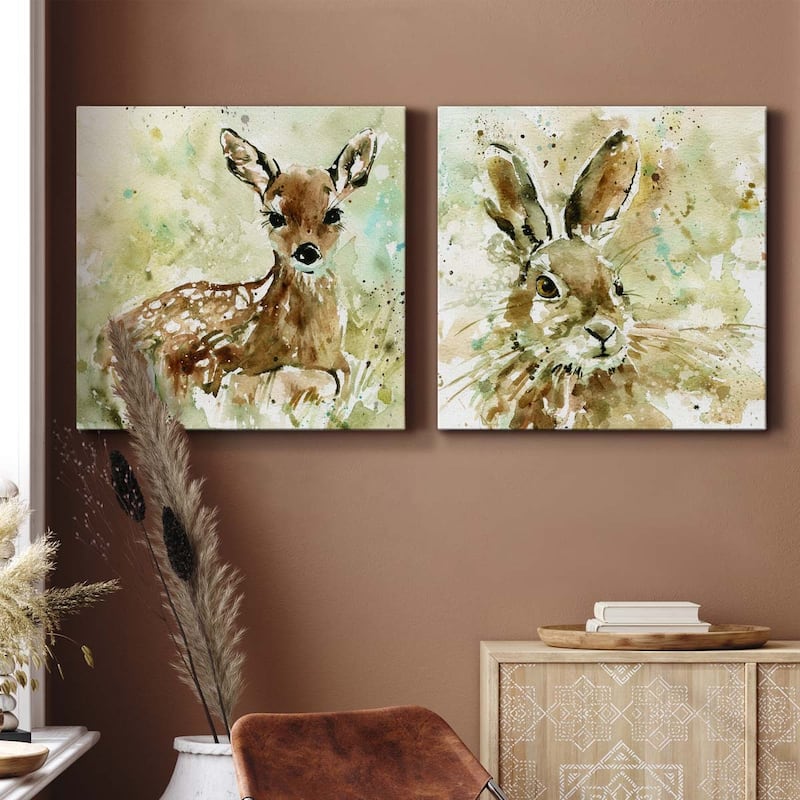 Fawn In Spring-Premium Gallery Wrapped Canvas - Ready to Hang