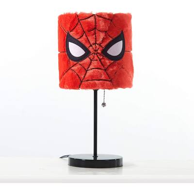 Marvel Spiderman Plush Shade Stick Table Lamp for Kids