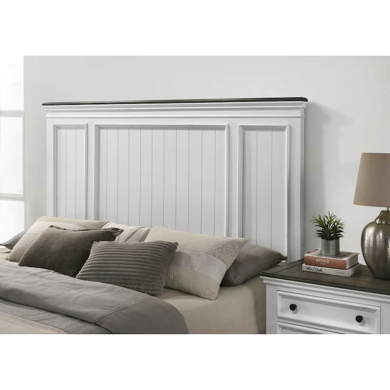 Roundhill Furniture Clelane Wood Bedroom Set with Bed, Dresser, Mirror, and Nightstand