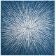 preview thumbnail 50 of 89, SAFAVIEH Evoke Juli Abstract Boho Burst Rug 5'3" Square - Navy/Ivory - Square