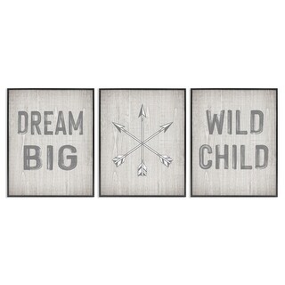 Stupell Dream Big Boho Arrows Framed Giclee Art Design By Ashley ...