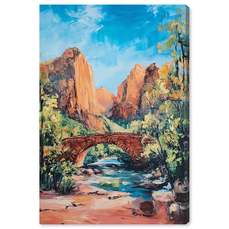 Bridge in Time Canvas by Art Remedy, Gallery Wrapped - 36" x 54"