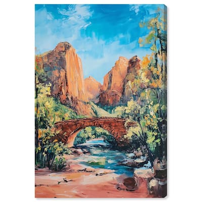 Bridge in Time Canvas by Art Remedy, Gallery Wrapped