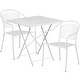 preview thumbnail 12 of 23, 28'' Square Indoor-Outdoor Folding Patio Table Set with 2 Round Back Chairs