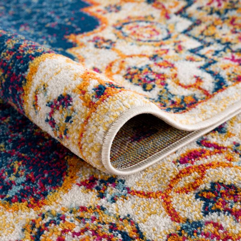 Hauteloom Istanbul Collection Vintage Oriental Traditional Medallion Area Rug