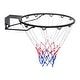 preview thumbnail 3 of 9, Black Heavy-Duty Wall Door Mounted Basketball Hoop with Net and Double Spring Suitable for Indoor or Outdoor Play