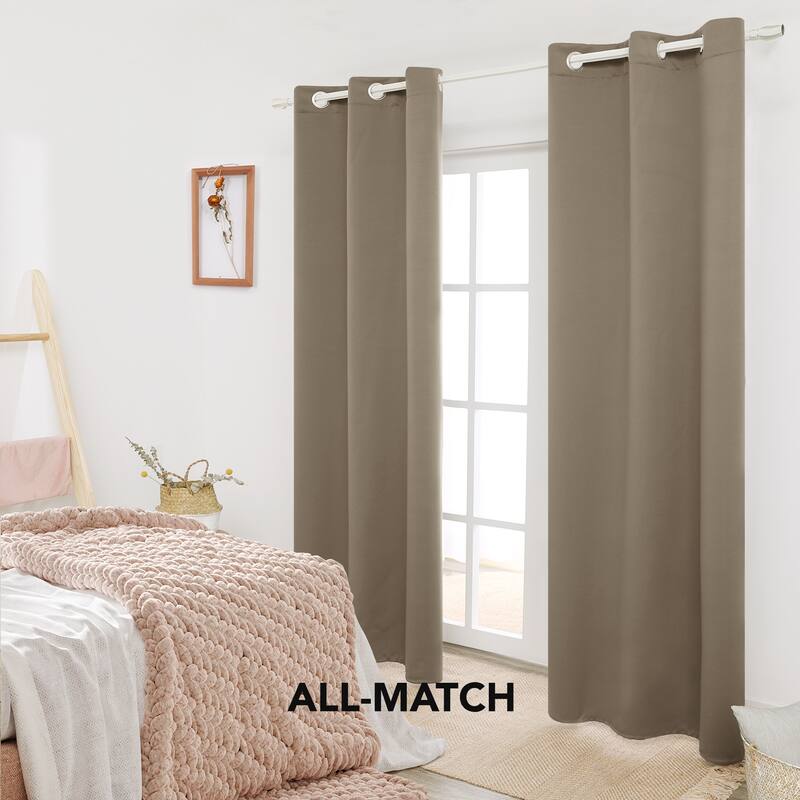 Deconovo Insulated 42 Width Curtain Panel Pair (2 Panel)