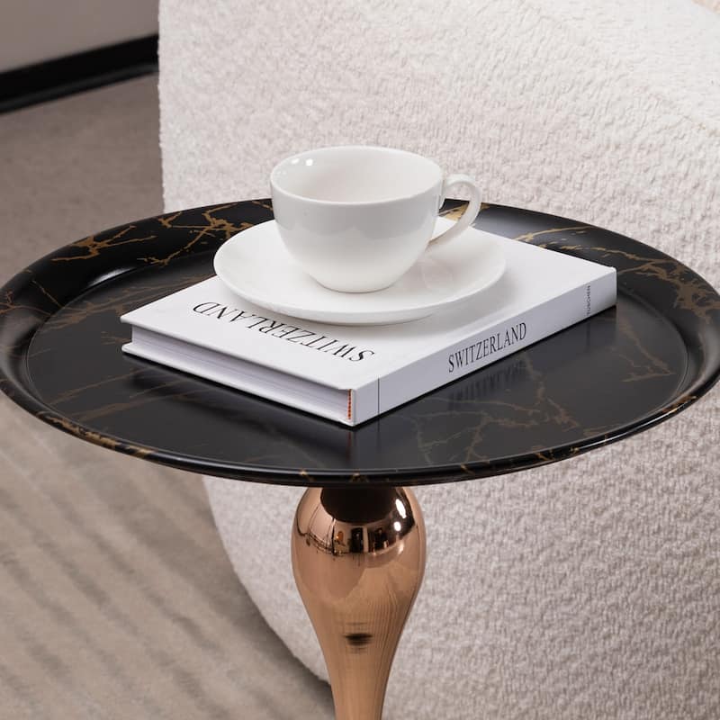 Coffee Table Cocktail Table Decorative Table Black End Table - Black