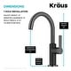 preview thumbnail 114 of 124, Kraus Oletto Single Handle 1-Hole Kitchen Bar Faucet