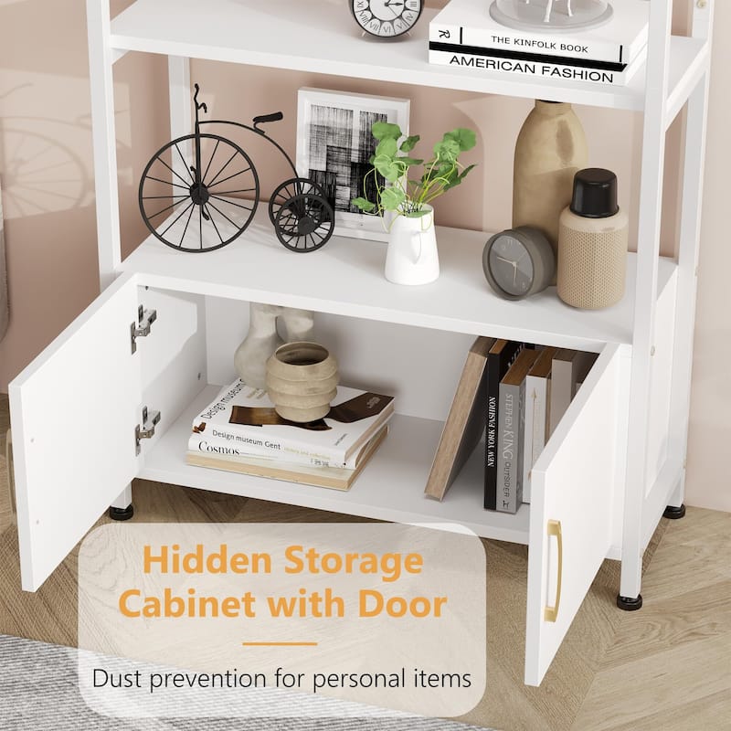71.5 Inch Tall Bookshelf with Door