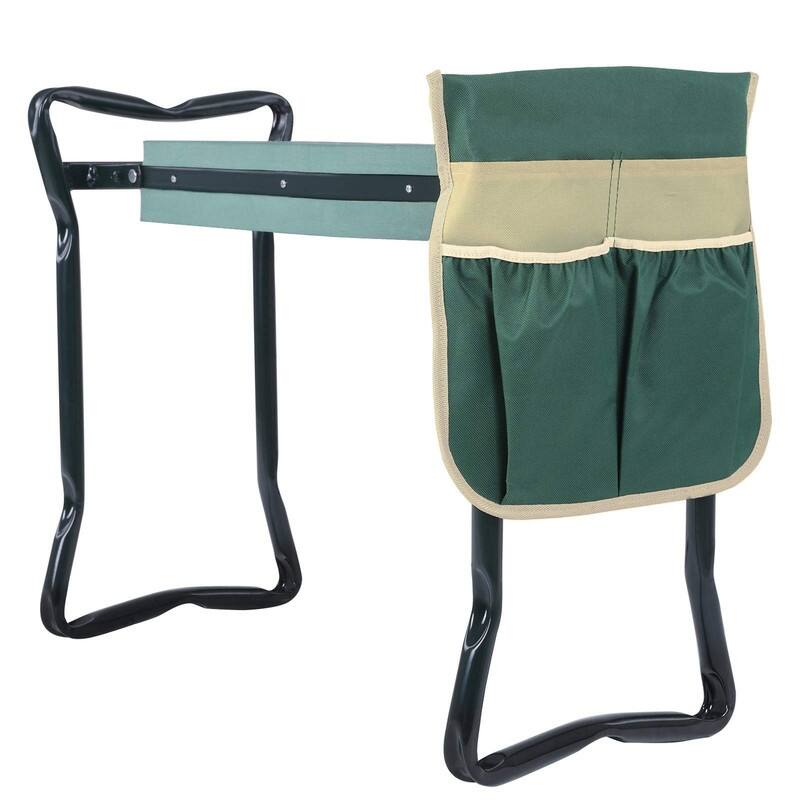 Garden Kneeler and Seat, Multifunctional Garden Kneeling Bench - Green