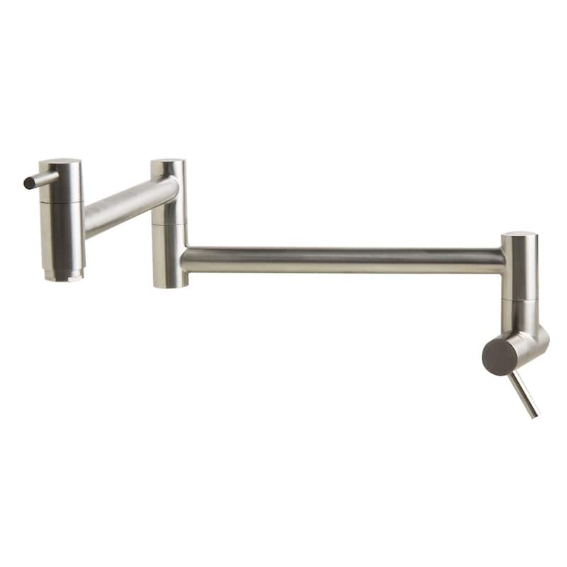 ALFI Brushed Retractable Pot Filler Faucet