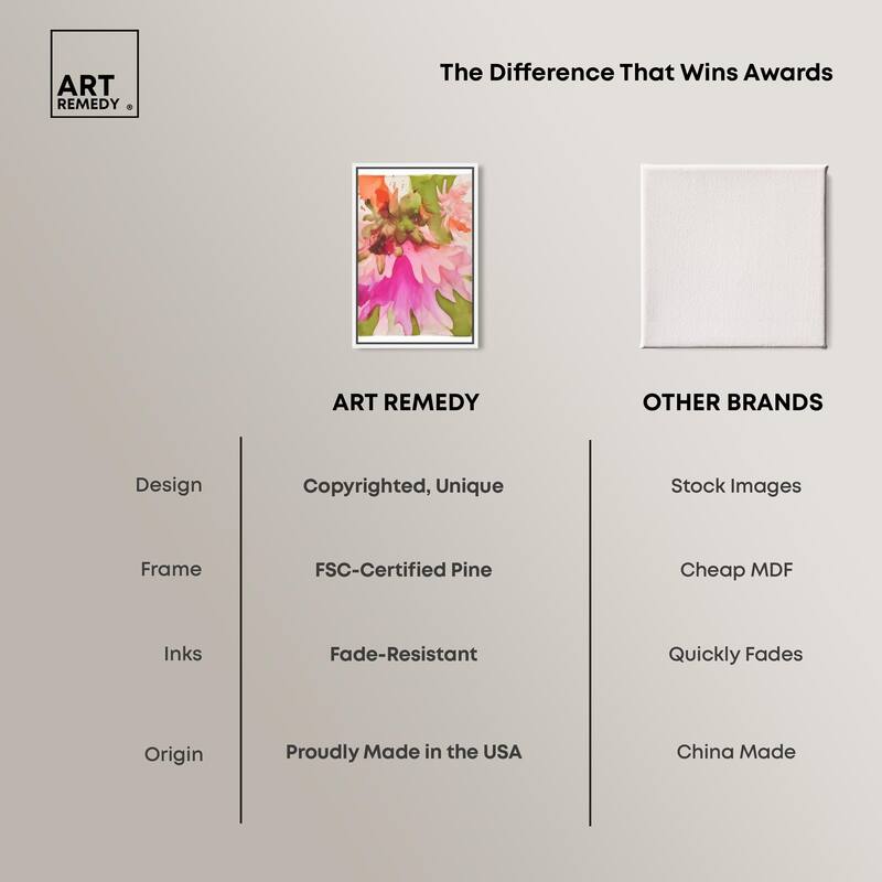 Vibrant Fluidity Floral I Canvas by Art Remedy