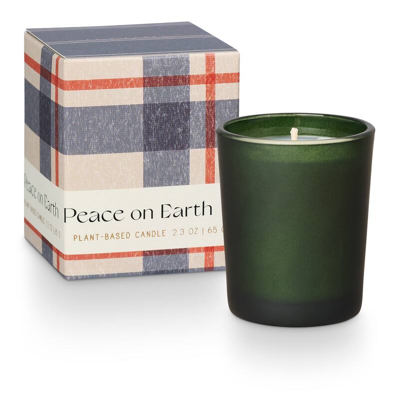 ILLUME Noble Holiday Balsam & Cedar Candle - Peace on Earth Boxed Votive