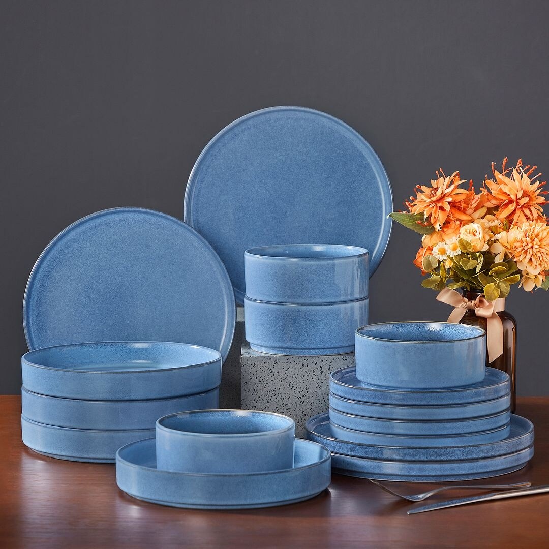 vancasso ANYA Modern Stoneware Dinnerware Set Service for 4