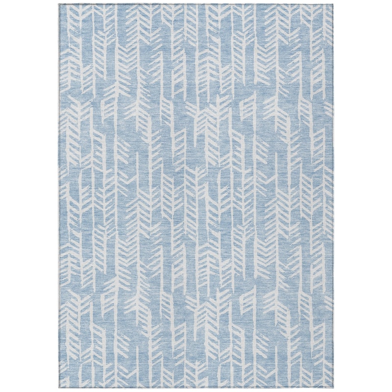 Machine Washable Indoor/ Outdoor Chantille Modern Arrows Rug