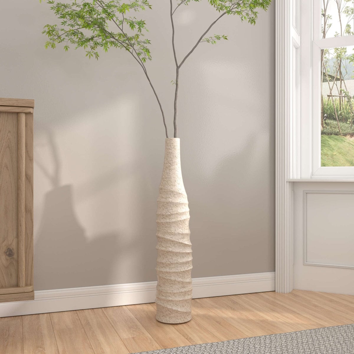Modern Handmade Ceramic Tall Floor Vase