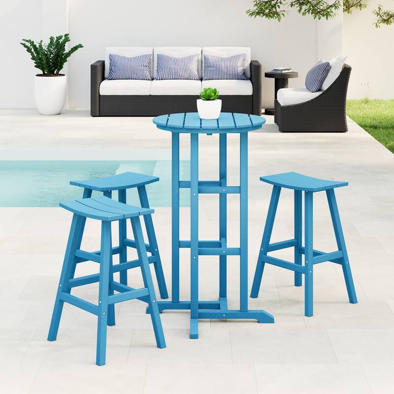 Laguna Hdpe All Weather Outdoor Patio Bistro Bar Set (4-Piece Set)