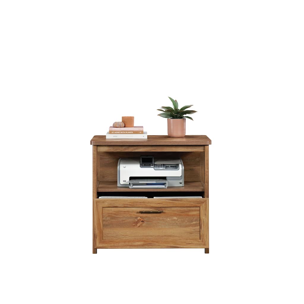 Wood Lateral File with Elegant Design, Brown