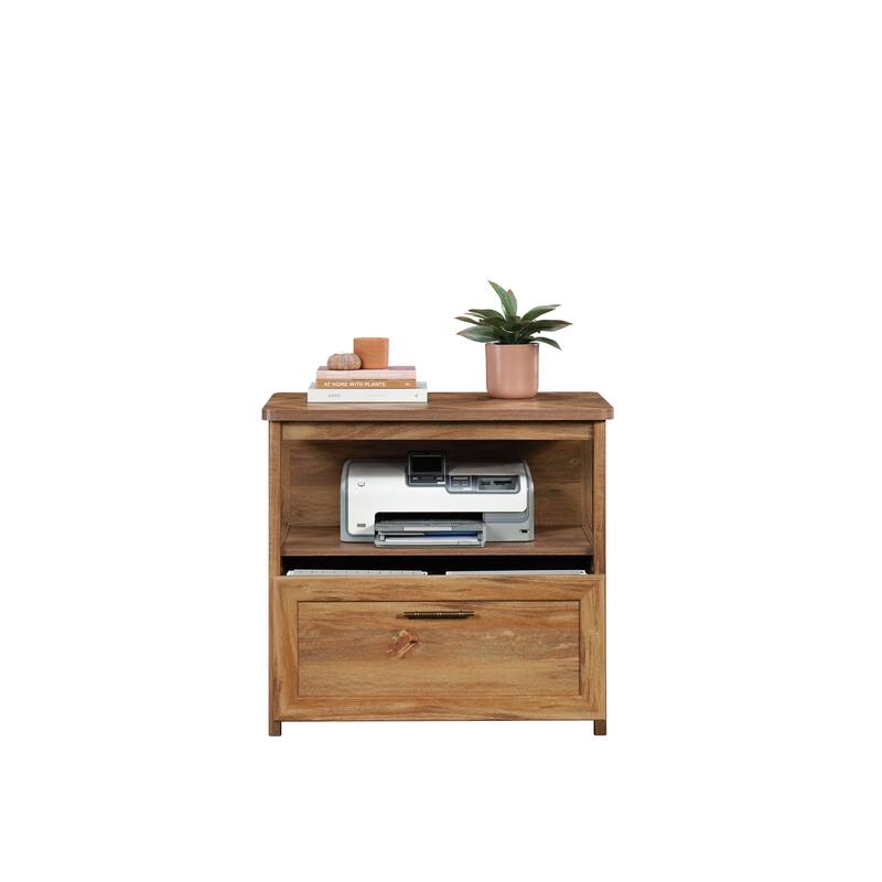 Wood Lateral File with Elegant Design, Brown