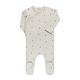 preview thumbnail 4 of 11, Ely's & Co. Jersey Cotton - Vintage Floral Footie Collection Sage Leaf - 1 Months