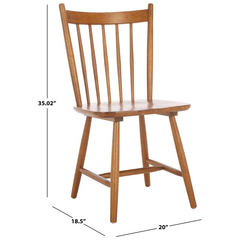 SAFAVIEH HOME Andreas Spindle Dining Chair (Set of 2) - 17"W x 20"D x 36"H