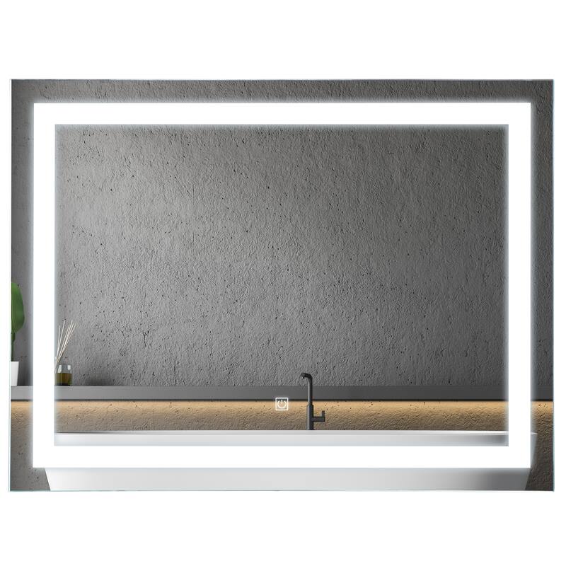 32" x 24" LED Illuminated Bathroom Mirror with Dimmable Memory Touch