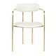 preview thumbnail 21 of 39, Silver Orchid Gregor Glam Velvet Chair (Set of 2) - N/A Cream
