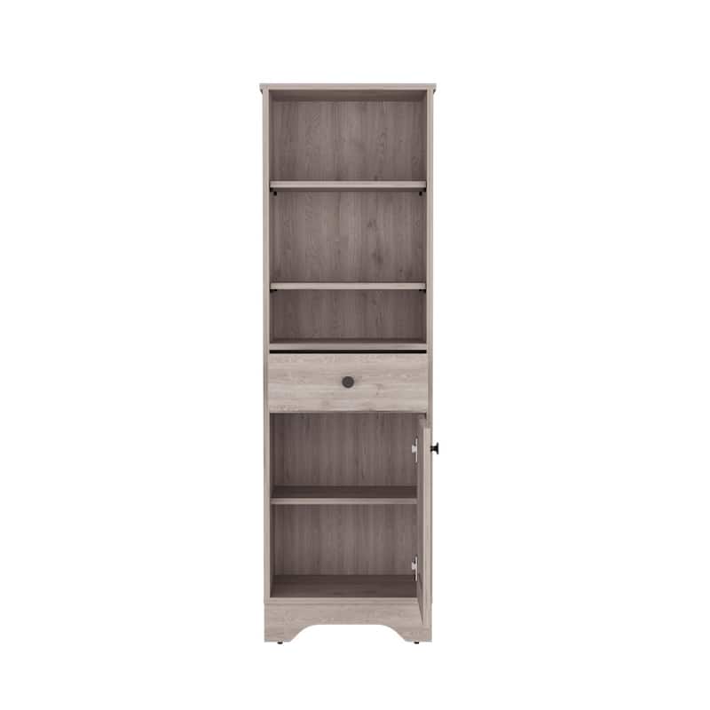 Linen Cabinet With One Drawer And One Cabinet