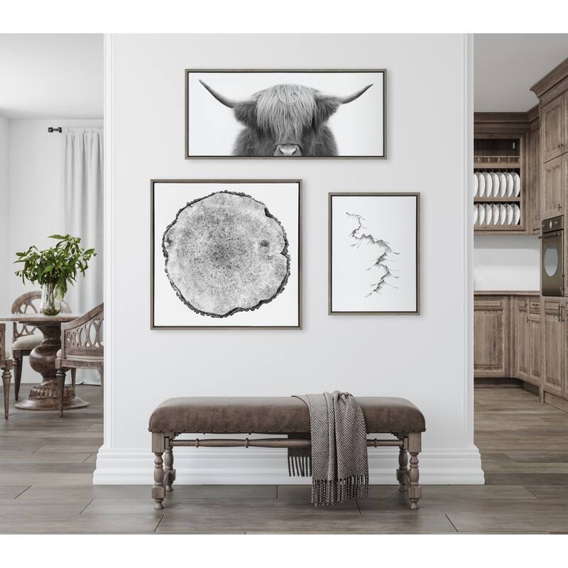 Kate and Laurel Sylvie Rings Framed Canvas by Emiko and Mark Franzen