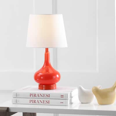 SAFAVIEH Kids Lighting Corina 17.5-inch Orange Mini Table Lamp - 9"x9"x17.5" - 9Wx9Dx18H