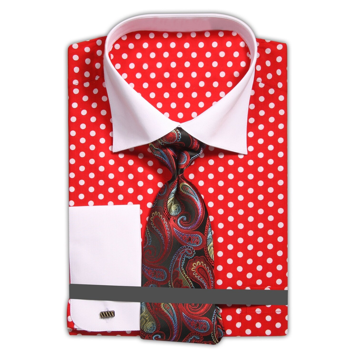 mens polka dot dress shirt