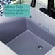 TEHILA Utility Sink Laundry Tub with Black High Arc Faucet and Soap Dispenser